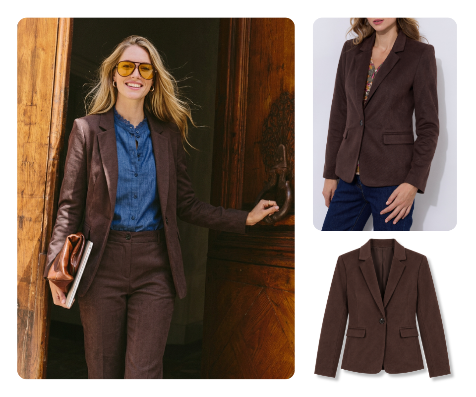 BLAZER MARRON